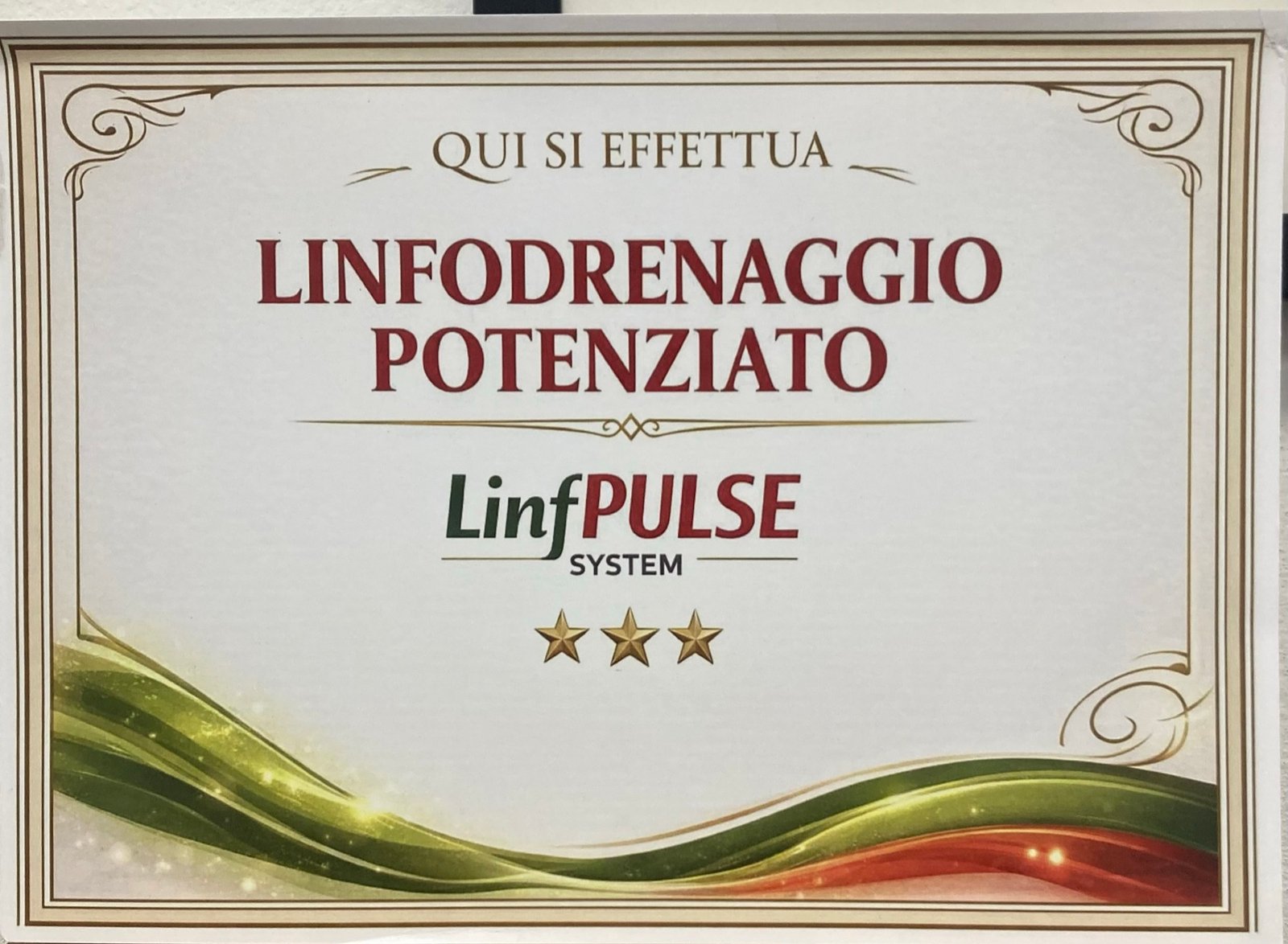 Attestato di Linfodrenaggio potenziato
